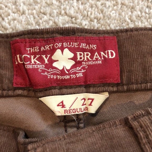 Lucky brand Zoe skinny jean corduroy brown spice color 27 - Picture 2 of 7